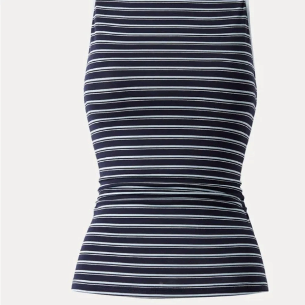 NWT OGL Striped Side Ruched Top - Picture 2 of 5